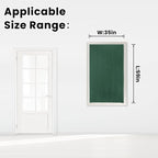 Blackout Curtains for Bedroom Stick On Curtains Window Shades Pull Down Blackout Window Cover No Drillng Self Adhesive Curtains No Rod Small Curtain, 35" W X 59" L, Dark Green, 1 Panel