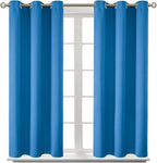 BGment Room Darkening Curtains 45 Inches Long - Grommet Thermal Insulated Drapes Window Treatment Curtains for Bedroom, 2 Panels, 38 x 45 Inch, Classic Blue