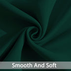 Yakamok Dark Green Room Darkening Curtains 84 inch Sliding Door Drapes