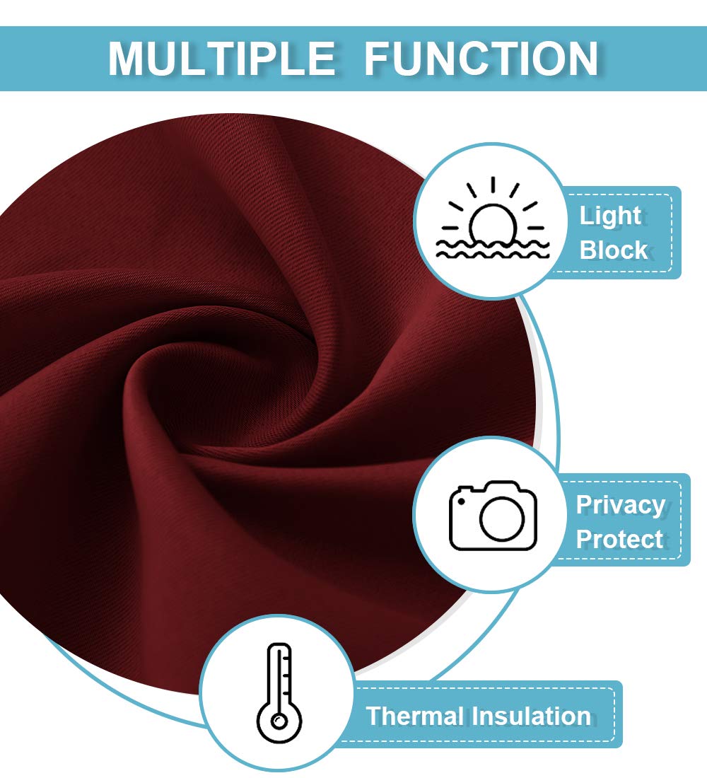 RYB HOME Large Blackout Curtains for Bedroom Living Room 84 inches Long