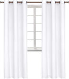 BGment Room Darkening Curtains 84 Inches Long - Grommet Thermal Insulated Drapes Window Treatment Curtains for Bedroom, 2 Panels, 42 x 84 Inch, Pure White