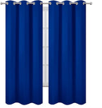 LEMOMO Royal Blue Thermal Blackout Curtains/42 x 84 Inch/Set of 2 Panels Room Darkening Curtains for Bedroom