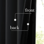 NICETOWN Full Blackout Curtains 96 inch Long for Home Theater, Grommet Energy Saving Room Darkening Window Treatment Thermal Curtains Portable Sun Shades for Living Room, W52 x L96, 2 Panels