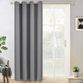 Yakamok Grey Room Darkening Curtains 84 inch Gray Sliding Door Drapes