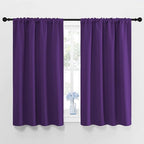 NICETOWN Blackout Purple Curtains for Living Room - Thermal Insulated Solid Rod Pocket Blinds for Bedroom Decor (Royal Purple, Set of 2 Panels, 42 x 48 Inch)