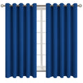 BGment Royal Blue Blackout Curtains for Bedroom 63 Inch Long - 2 Panels
