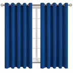 BGment Royal Blue Blackout Curtains for Bedroom 63 Inch Long - 2 Panels