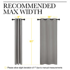 NICETOWN Blackout Curtains 63 inches Long, Thermal Insulated Solid Grommet Top Blackout Curtains/Drapes for Office (Sand Color, 1 Pair, 42 x 63 inches)