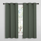 NICETOWN Grey Blackout Curtains for Bedroom 42" Wide x 63" Long 2 Panels