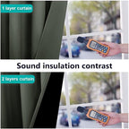 NICETOWN Dark Mallard Blackout Curtains 90 inches Long, Full Light Blocking Drapes with Black Liner for Nursery, Thermal Insulated Draperies for Hall, Villa (2 Pieces, 46" Wide per Panel)