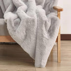 ORINOVA Faux Fur Rug 6x9 Plush Washable Area Rugs for Bedroom Fluffy Rabbit Fur Rug for Living Room Light Grey Rugs Teen Room Home Decor Rectangle
