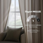 MIULEE Velvet Curtains 96 inches - Luxury Curtains for Bedroom Living Room Thermal Insulated Super Soft Room Darkening Window Drapes Rod Pocket & Back Tab, Ivory, W52 x L96 inches, 2 Panels