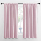 NICETOWN Window Curtains for Bedroom, Baby Pink, 2 Panels, W42 x L48 -Inch, Home Decoration Thermal Insulated Rod Pocket Blackout Blinds & Drapes for Small Windows