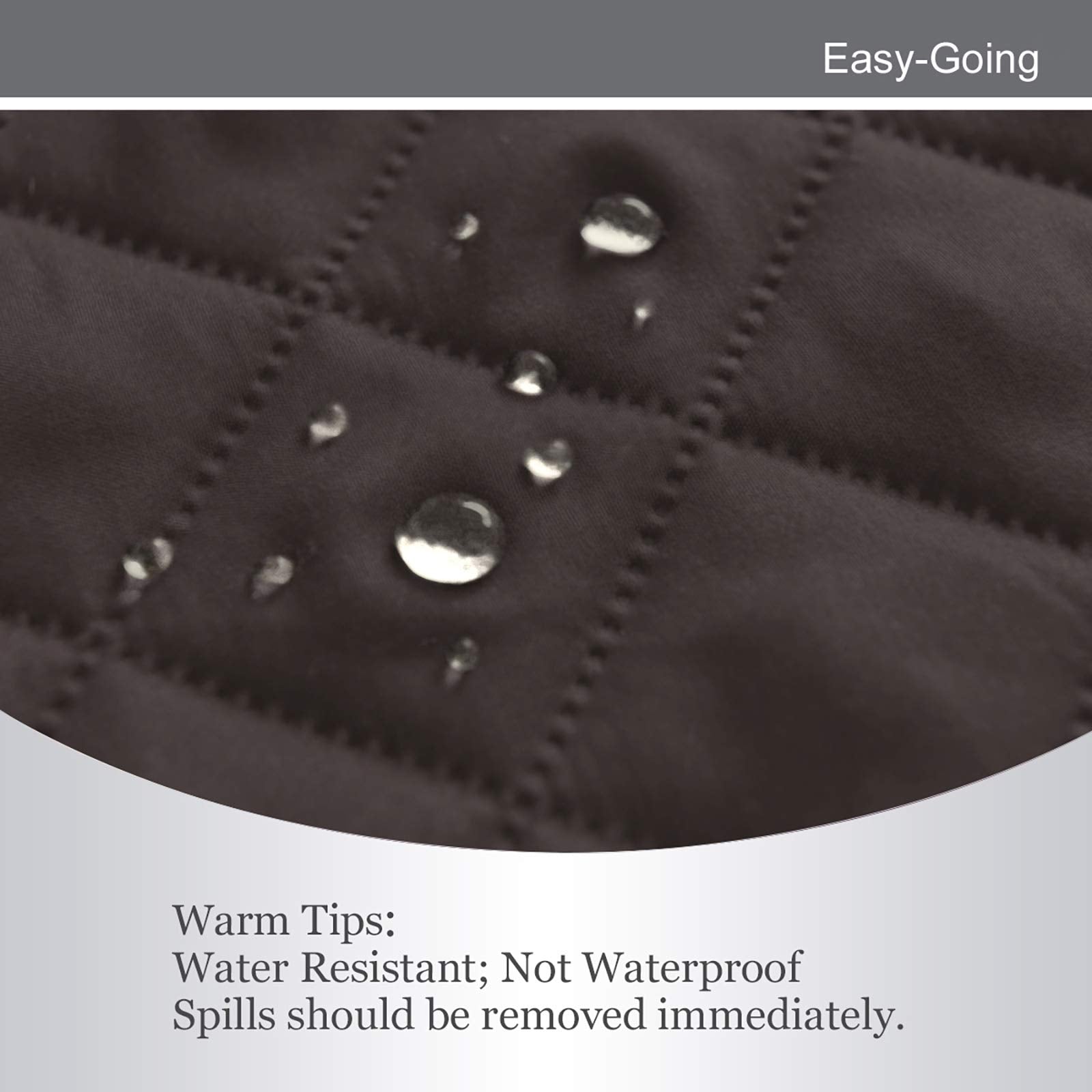Easy-Going Reversible Couch Cover, 2 Cushion Sofa, Chocolate/Chocolate