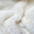 ORINOVA White Faux Rabbit Fluffy Fur Rugs for Bedroom Machine Washable Furry Area Rugs for Living Room Smal 2x4 Shag Runner Rug Nursery Rug