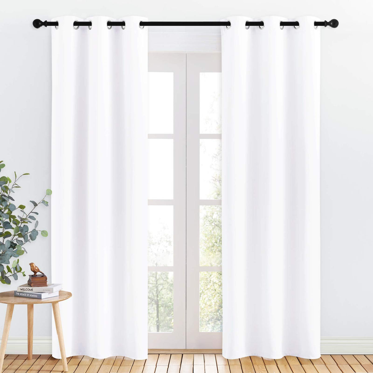 NICETOWN Blackout Draperies Curtains, 1 Pair, 34 x 84-inch, Lavender Pink