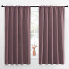 NICETOWN Blackout Curtains for Living Curtains, Room Darkening Curtains & Drapes for Kids Bedroom, Home Decoration Draperies (Dry Rose, 52" x 63", 2 PCs)