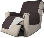 Easy-Going Recliner Sofa Slipcover Reversible Sofa Cover Water Resistant Couch Cover Furniture Protector with Elastic Straps for Pets Kids Children Dog Cat (Recliner, Chocolate/Ivory)
