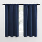 NICETOWN Kitchen Curtains, Short Blackout Curtains & Drapes, Thermal Insulated Blackout Curtain Panels for Kids Room, Play Room (Navy, 29" Wide by 50" Long, 2 PCs)