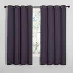 NICETOWN Greyish Purple Blackout Curtains 68 inches Length for Living Room, 2 Panels, 55" Wide, Thermal Insulated Decoration Drapes for Bedroom Window