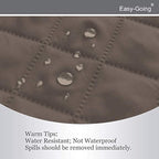 Easy-Going Futon Slipcover - Reversible Sofa Cover, Armless, Water Resistant - Protects Against Pets & Kids (Taupe/Ivory)