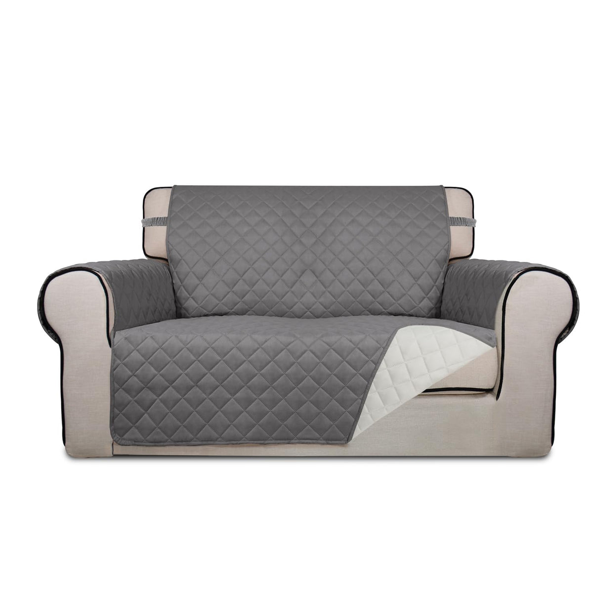 PureFit Reversible Quilted Couch Covers for Dogs Loveseat Sofa Cover 46.5”
