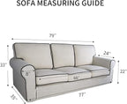 PureFit Reversible Quilted Sofa Cover Dog Couch Covers for Sofa, 66 in