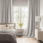 MIULEE Cobblestone Back Tab Blackout Curtains 52x102 Inch Long 2 Panels Set
