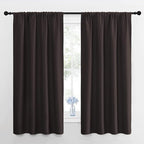 NICETOWN Kitchen Curtains, Short Blackout Curtains & Drapes, Toffee Brown, 42" Wide by 54" Long, 2 PCs, Thermal Insulated Blackout Curtain Panels for Kids Room, Play Room