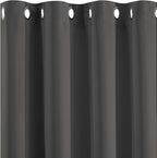 Yakamok 72 Inch Long Blackout Curtains for Bedroom, Thermal Insulated Room Darkening Curtains, Light Blocking Blackout Drapes for Living Room- 2 Panels,52x72 Inch, Charcoal Grey