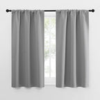 NICETOWN Short Curtains for Small Window - Home Decoration Thermal Insulated Rod Pocket Blackout Blinds & Drapes for Small Windows (Silver Grey, 2 Panels, W34 x L54 -Inch)