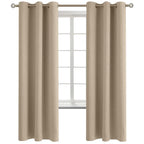 BGment Sand Room Darkening Curtains 72 Inch for Bedroom - 2 Panels