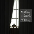 Lilac and Greyish White Ombre Blackout Curtains Living Room 102 Inch Long