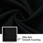 SimpleHome Black 100% Blackout Curtains Room Darkening Living Room 84 Inch