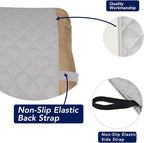 PureFit Reversible Quilted Sofa Cover, Water Resistant Slipcover Furniture Protector, Washable Couch Cover with Non Slip and Elastic Straps for Kids, Dogs (Small Recliner, Light Gray/Light Gray)