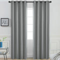 Yakamok Room Darkening Curtains 52x90 inch Length Dove Grey-Living Room