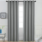 Yakamok Room Darkening Curtains 52x90 inch Length Dove Grey-Living Room