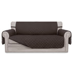 Easy-Going Reversible Couch Cover, 2 Cushion Sofa, Chocolate/Chocolate