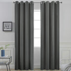 Yakamok Room Darkening Curtains 52x90 inch Length Dark Grey-Living Room