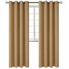 BGment Khaki Room Darkening Curtains 95 Inch for Living Room - 2 Panels
