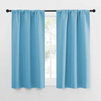 NICETOWN Kitchen Curtains for Small Windows, Privacy Thermal Insulated Blackout Curtains & Drapes for Boys Room (Teal Blue, 34" Wide by 54" Long, 2 Pieces)