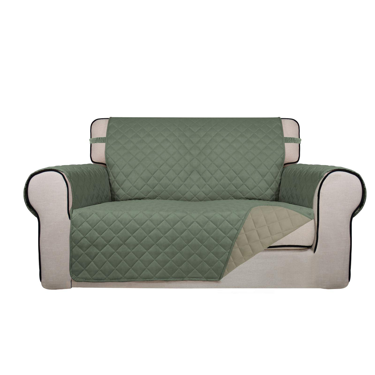 PureFit Reversible Quilted Couch Covers for Dogs Loveseat Sofa Cover 46.5”