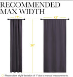 NICETOWN RV Blackout Curtains for Camper Windows, Greyish Purple, 42" x 36", Set of 2, Kitchen Curtains, Short Blackout Drapes, Thermal Insulated Rod Pocket Window Treatment Draperies for Nursery