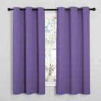 NICETOWN Bedroom Curtain Panels Blackout Draperies, Thermal Insulated Solid Grommet Blackout Curtains/Drapes (Lilac Purple, 1 Pair, 29 by 40-inch)