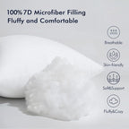 MIULEE Throw Pillow Insert Premium Pillow Stuffer Sham Square Form for Decorative Cushion Bed Couch Sofa 27x27 Inch