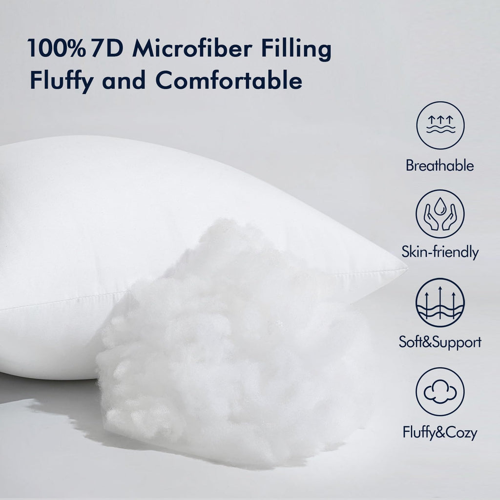 MIULEE 12x16 Inch Throw Pillow Insert for Couch Sofa Bed