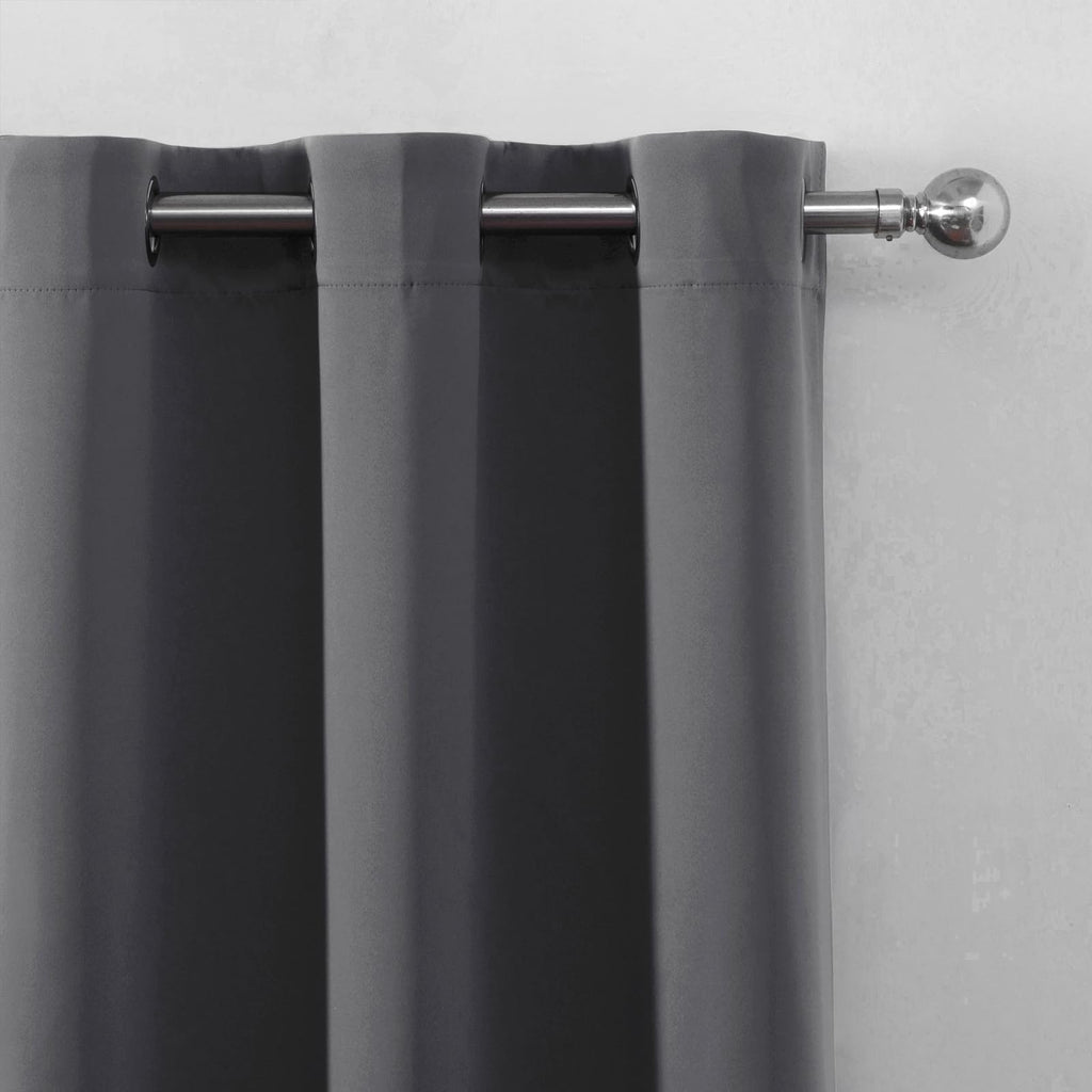 LEMOMO Blackout Curtains 66 x 72 Inch Long Frost Grey Curtains Set of 2 Panels Room Darkening Curtains for Bedroom and Living Room