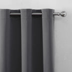LEMOMO Blackout Curtains 66 x 72 Inch Long Frost Grey Curtains Set of 2 Panels Room Darkening Curtains for Bedroom and Living Room