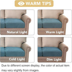 H.VERSAILTEX Super Stretch Individual Chaise Cover Sectional Couch Covers for L Shaped Sofa Both Left/Right Featuring Thick Jacquard Textured Twill Fabric (1 Piece Chaise Cover, Storm Blue)