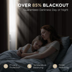 Joydeco Blackout Curtains 45 Inch Length 2 Panels Set, Thermal Insulated Long Curtains& Drapes 2 Burg, Room Darkening Grommet Drapes for Living Room Bedroom Window (W52 x L45 Inch, Khaki)